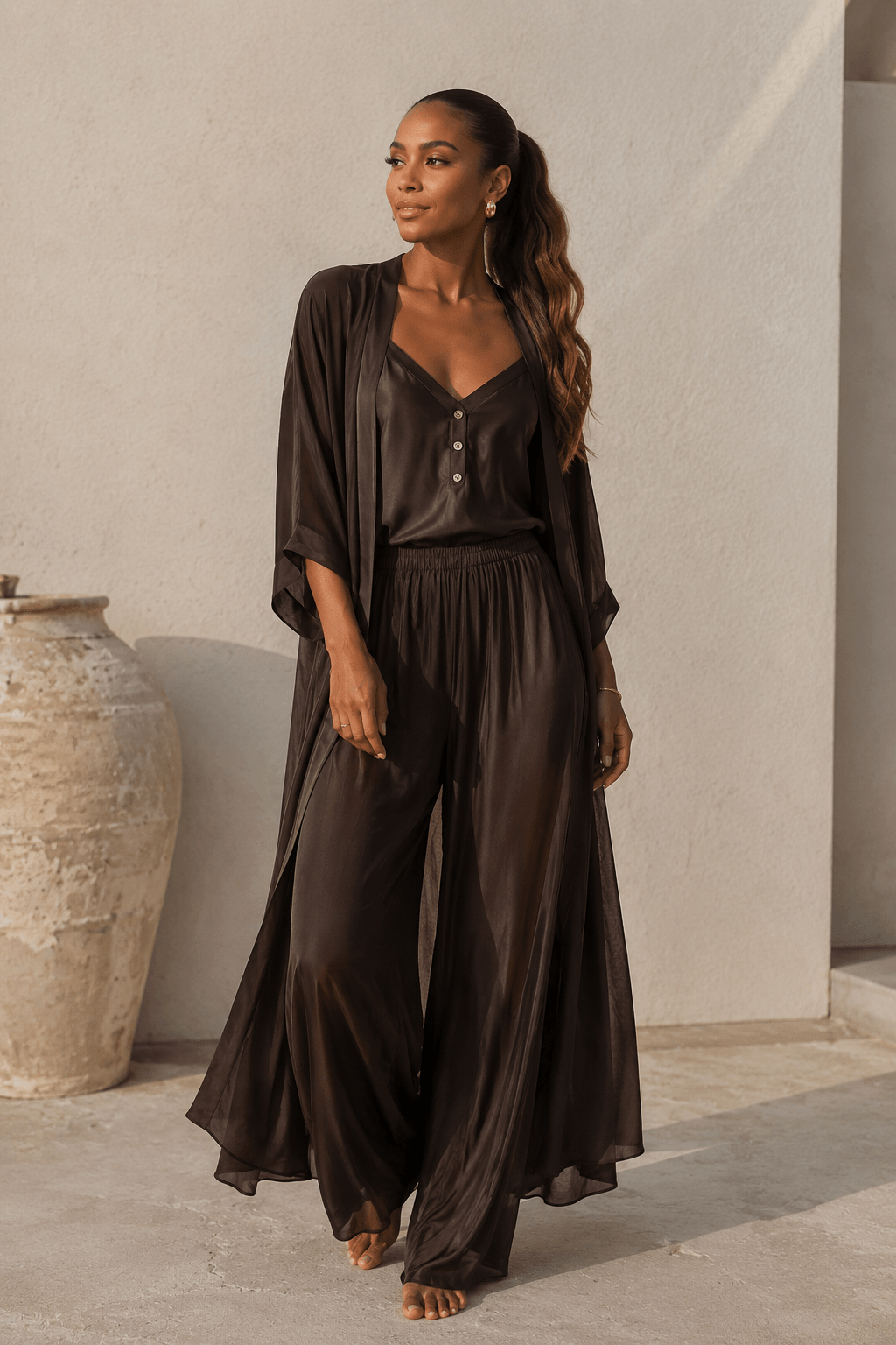 AMAL Kaftan Set mocca