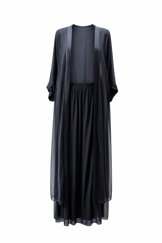AMAL Kaftan Set anthrazit