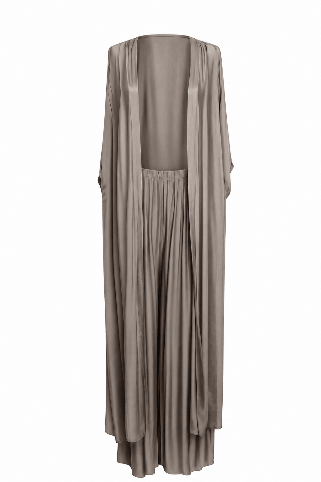 AMAL Kaftan Set silk stone